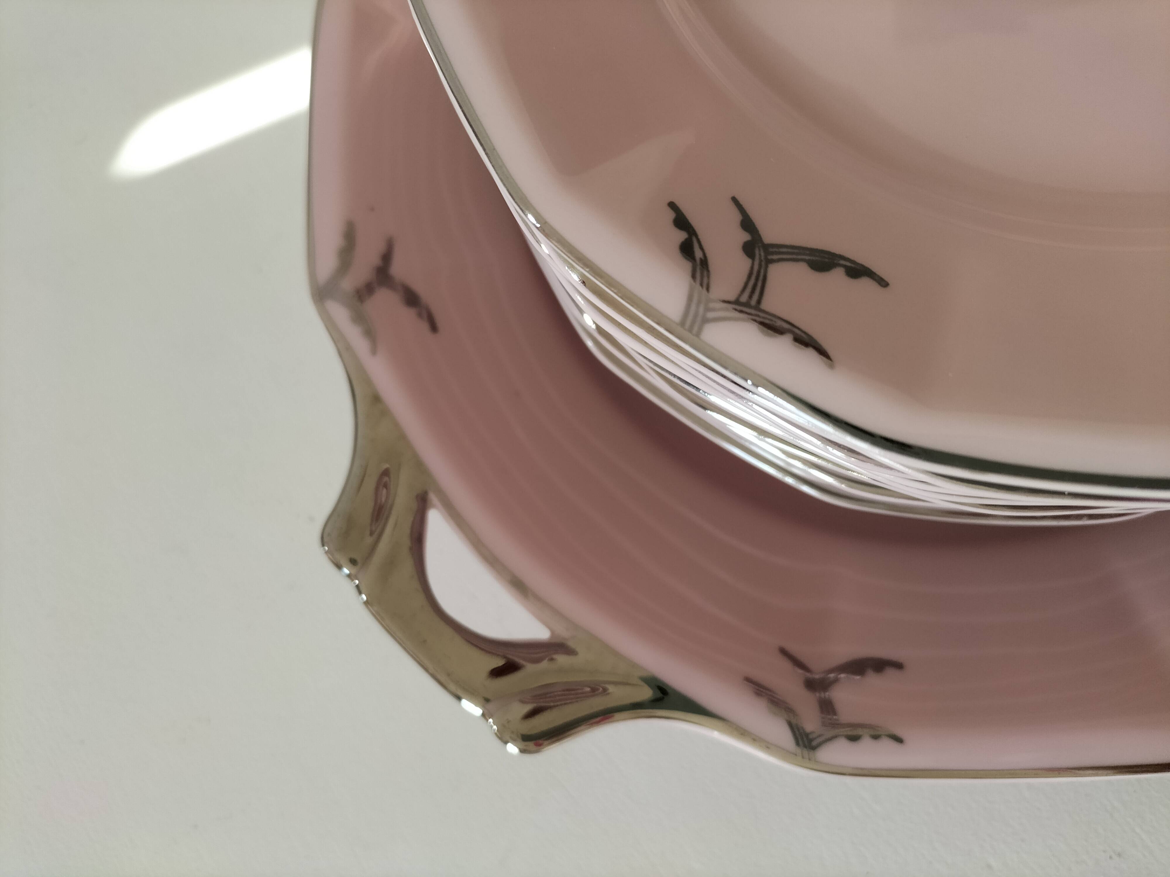pink porcelain service Hass & Czjzek