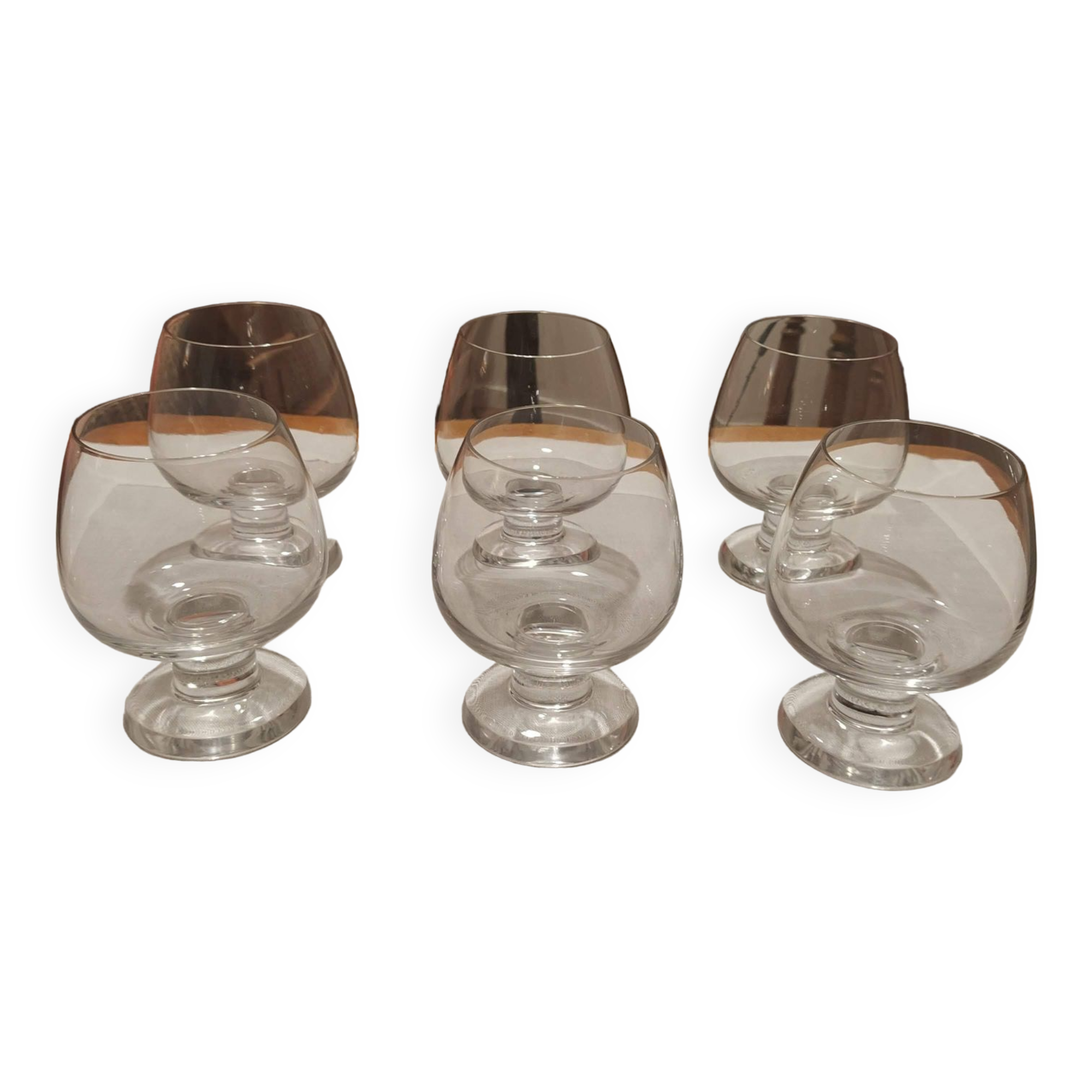 Lot De 6 Verres à Digestif / Apéritif En Cristal D’Arques – Design Classique