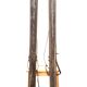 Paire de ski vintage en bois année 40