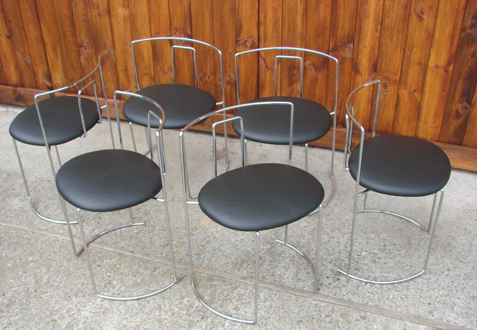Set of 6 chairs , Italy 1970s