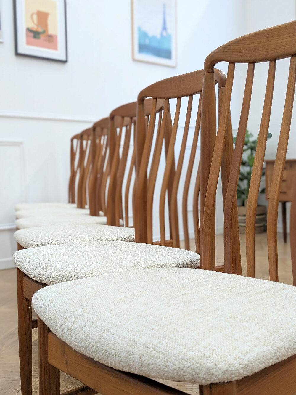 6 Scandinavian Benny Linden chairs