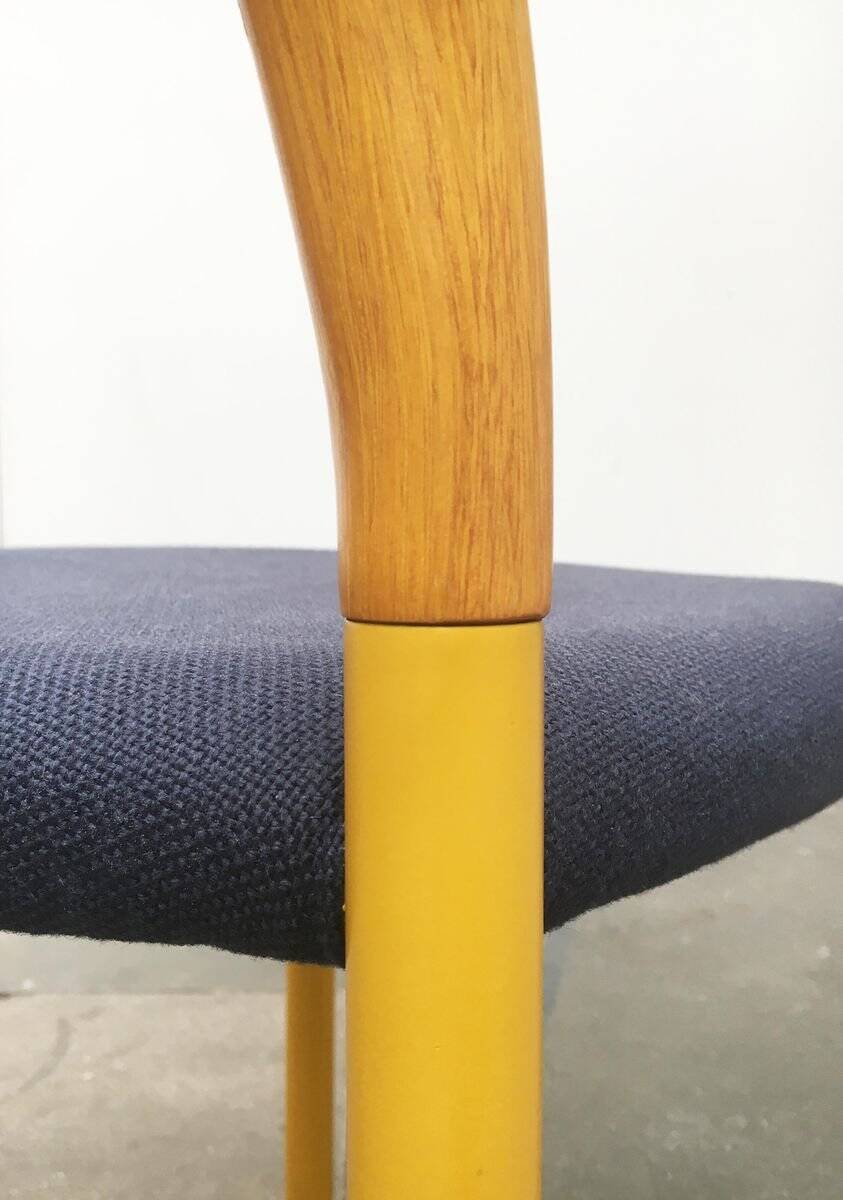 Stackable chairs and table German Lotus by Hartmut Lohmeyer for Kusch+Co, set of 3.