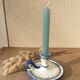 Pair of ceramic cellar rat candle holders