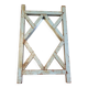 Old mirror claustras in Burmese teak