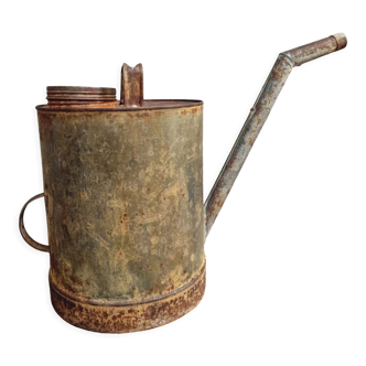 Antique oil can green from Belgium