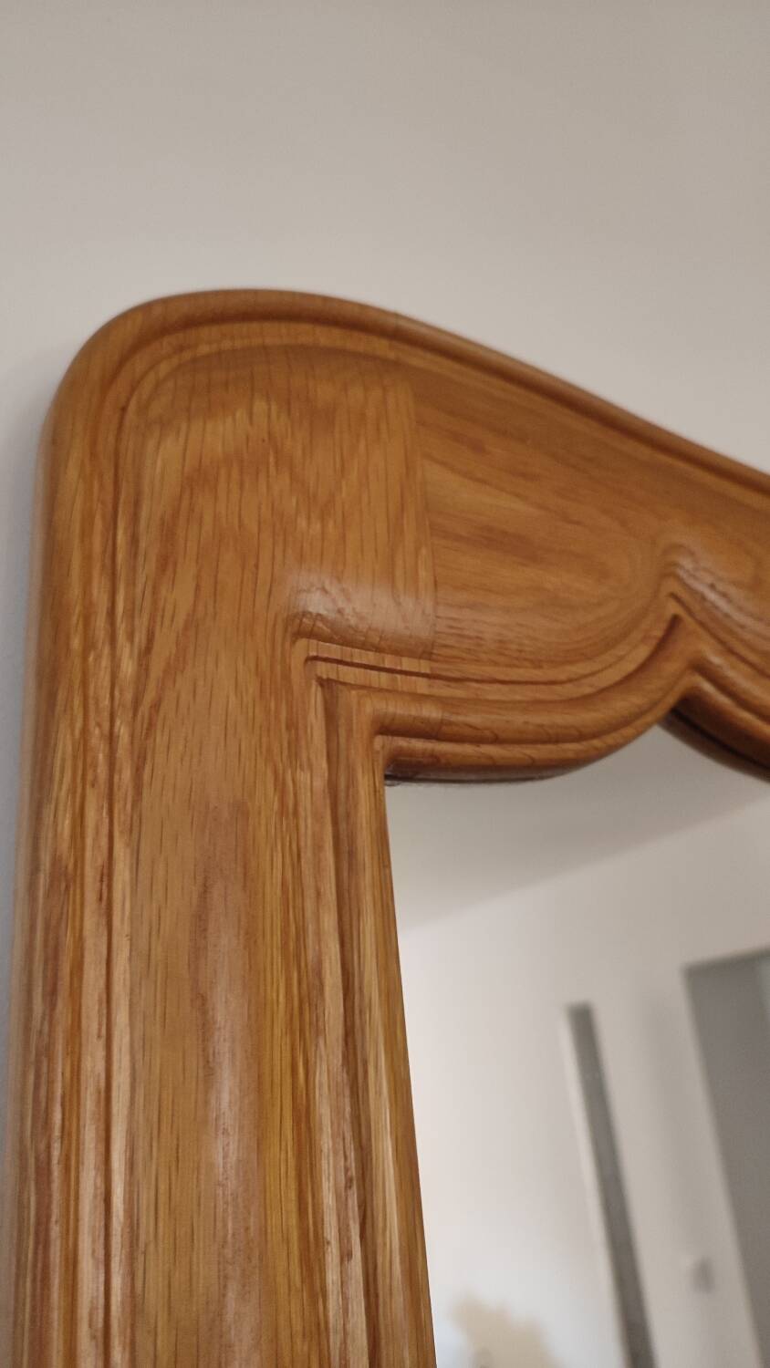 Large oak mirror 1950