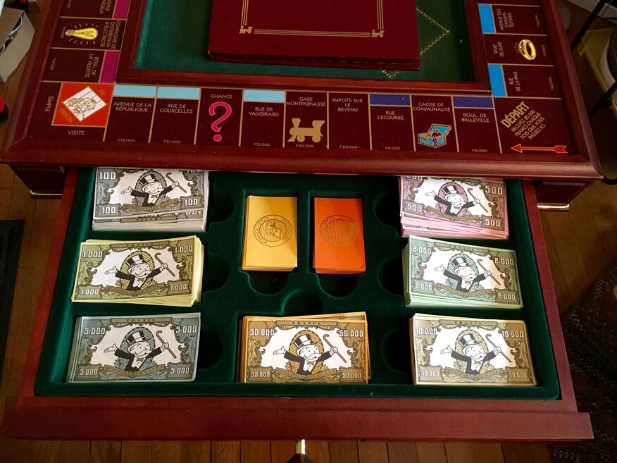 Monopoly de Luxe - Franklin - En bois massif - VF
