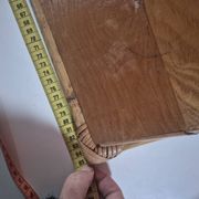 vintage rattan wall shelf
