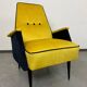 Mid-century design yellow armchairs