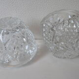 Vintage cut crystal candlesticks