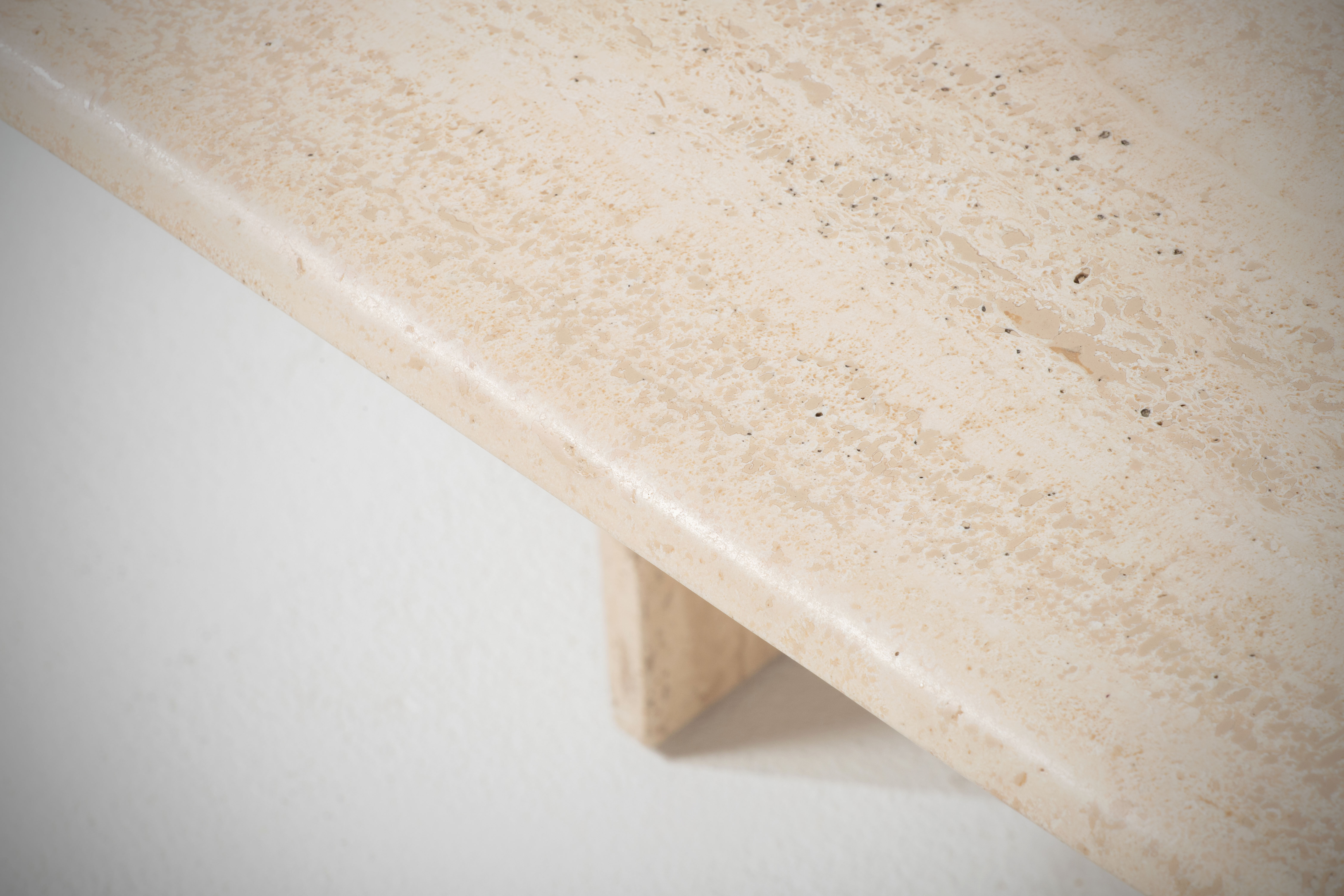 Table basse vintage italienne - marbre