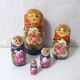 Vintage Russian Dolls Folk Art Matryoshka Complete
