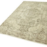 Handmade Distressed Oriental Beige Carpet 163 cm x 281 cm - 38904