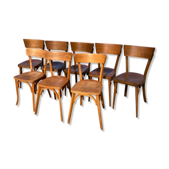 8 mismatched bistro chairs