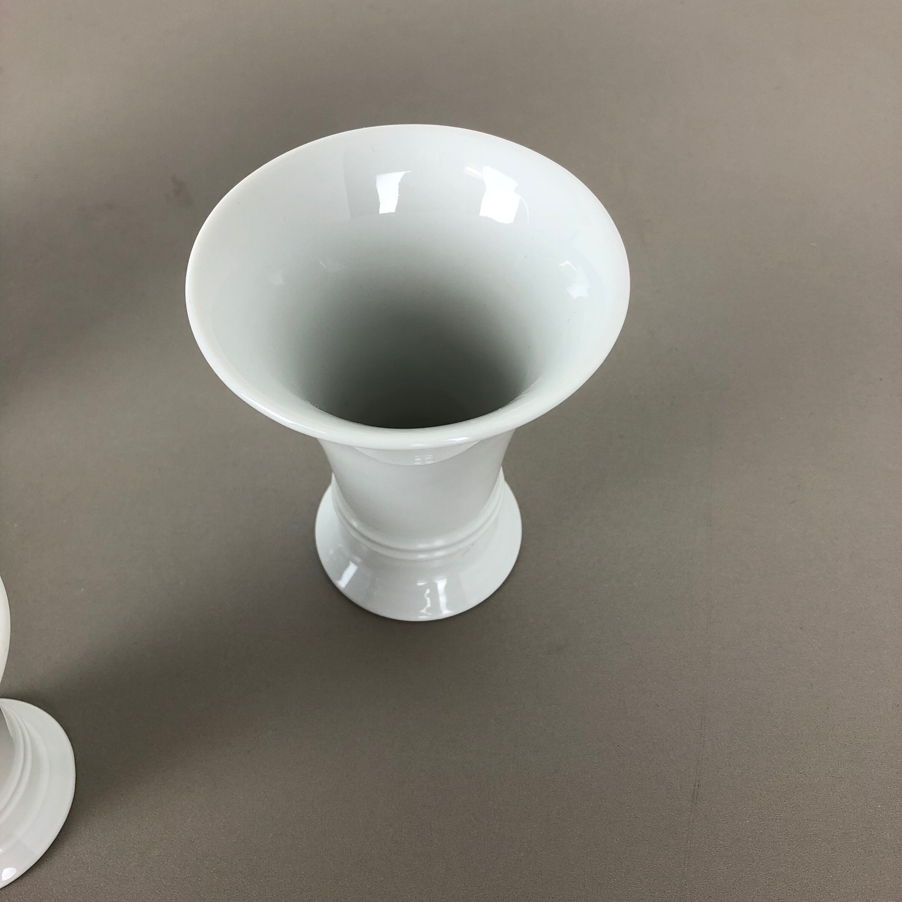 Set of 3 Op Art Vase Porcelain German Vase by Fürstenberg Ceramics Germany 1970s