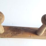 Coat rack 2m, 14 wooden wall hooks