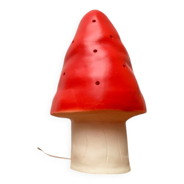 Postmodern plastic mushroom table lamp by Heico.