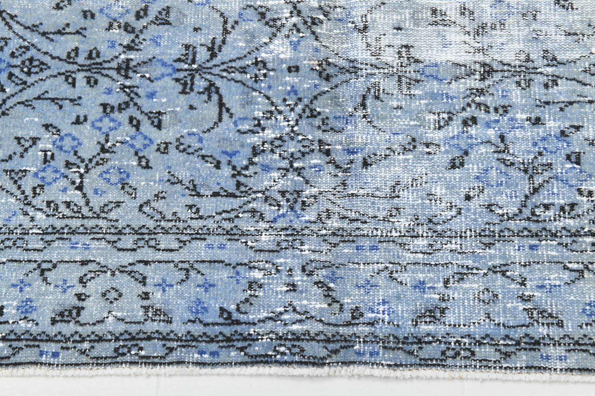 6x9 Soft Pastel Blue Turkish Vintage Rug, 189x284Cm SK 2052 FREE SHIPPING