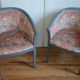 Pair of Art Deco Rosello barrel chairs