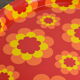 Vintage orange flower tray.