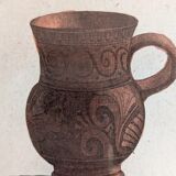 Ancient antique pottery engraving
