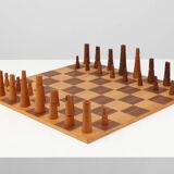 De Coene Chess Set With Original Box Attr. to Christophe Gevers, Belgium