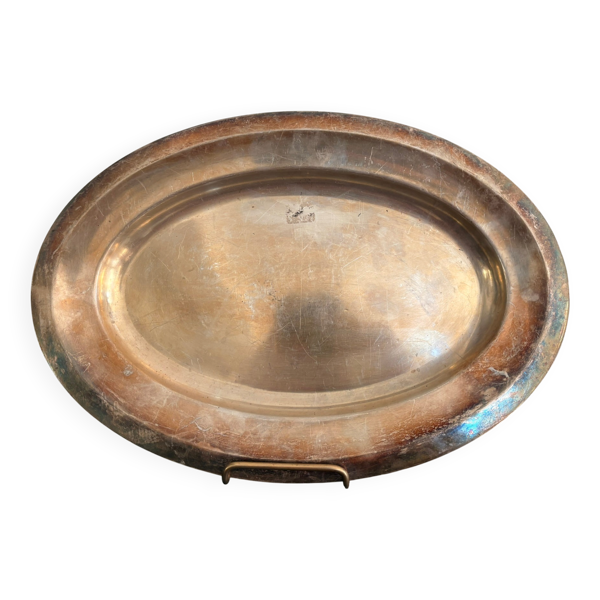 Ancien Plateau Plat de Service Christofle Fin XIXème 45 Grammage Métal Arge
