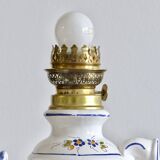 Lampe artisanale en faïence du Moustiers