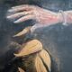 Oil painting on wood signed “golden autumn leaves”