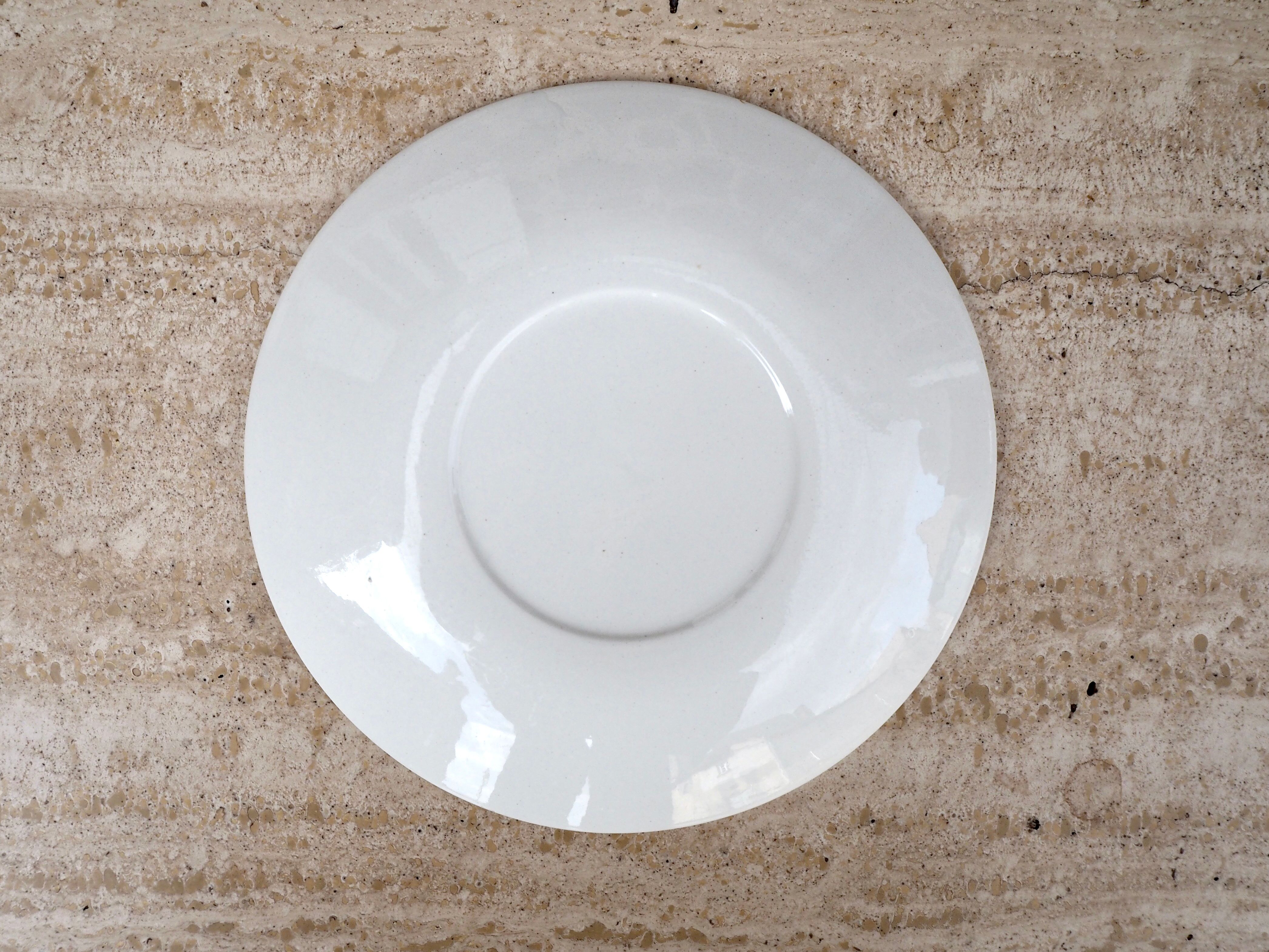 Set of 6 talking dessert plates Sarreguemines