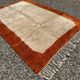 Terracotta and beige Moroccan Mrirt rug 340x230 cm – framed pattern