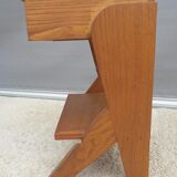 Vintage retro bedside table compass foot