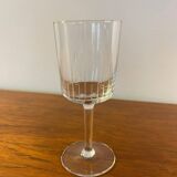 Set of 13 engraved glass shot glasses