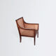 Pair of Danish 1940s bergere armchairs