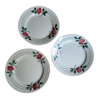 Lot de 3 assiettes plates Mado