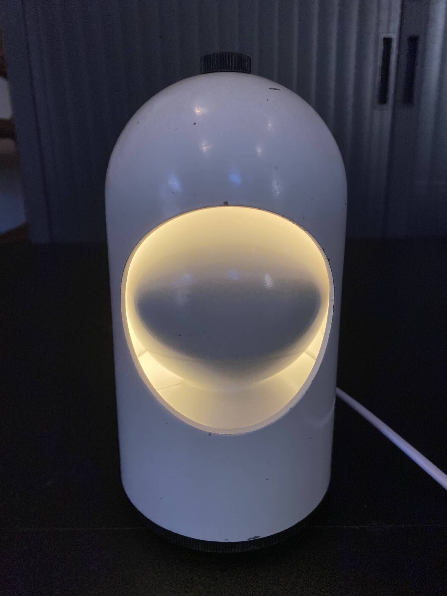 Lampe éclipse à poser de table bureau Selene ABM rotative Space Age vintage