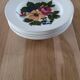 6 vintage deep plates, floral pattern