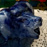 Ceramic Blue Baboons Art Crafts