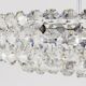 Grand lustre en laiton nickelé Bakalowits avec cristaux en diamant, Autriche, 1950