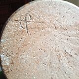Large Vallauris sandstone lamp base (1975)