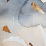 Watercolor paintings abstract construction