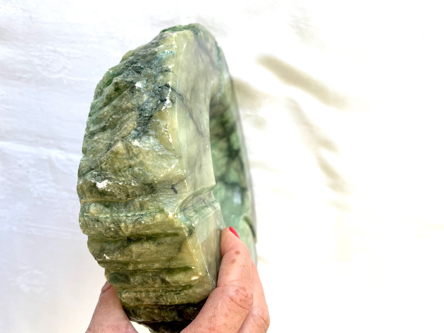 Cendrier vintage albatre vert