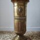 Vintage brass umbrella stand – lion head handles