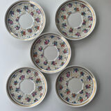 Flowered porcelain service (set of 5)