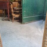 LARGE GOLDEN BEVELLED MIRROR WITH HEAD REF JE