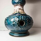 70's beige blue floor lamp