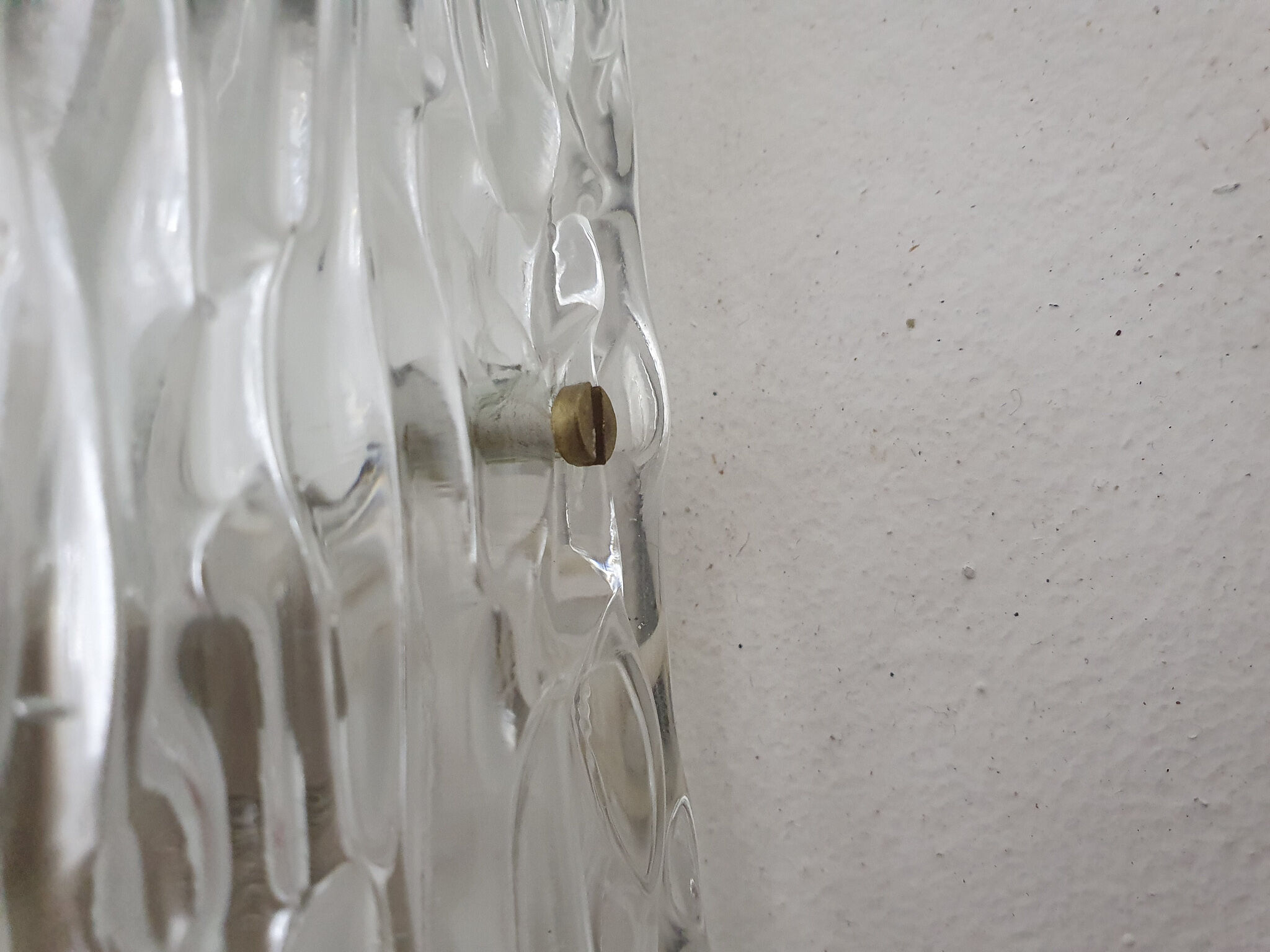 Glass Doria style wall light, The Netherlands 1960's