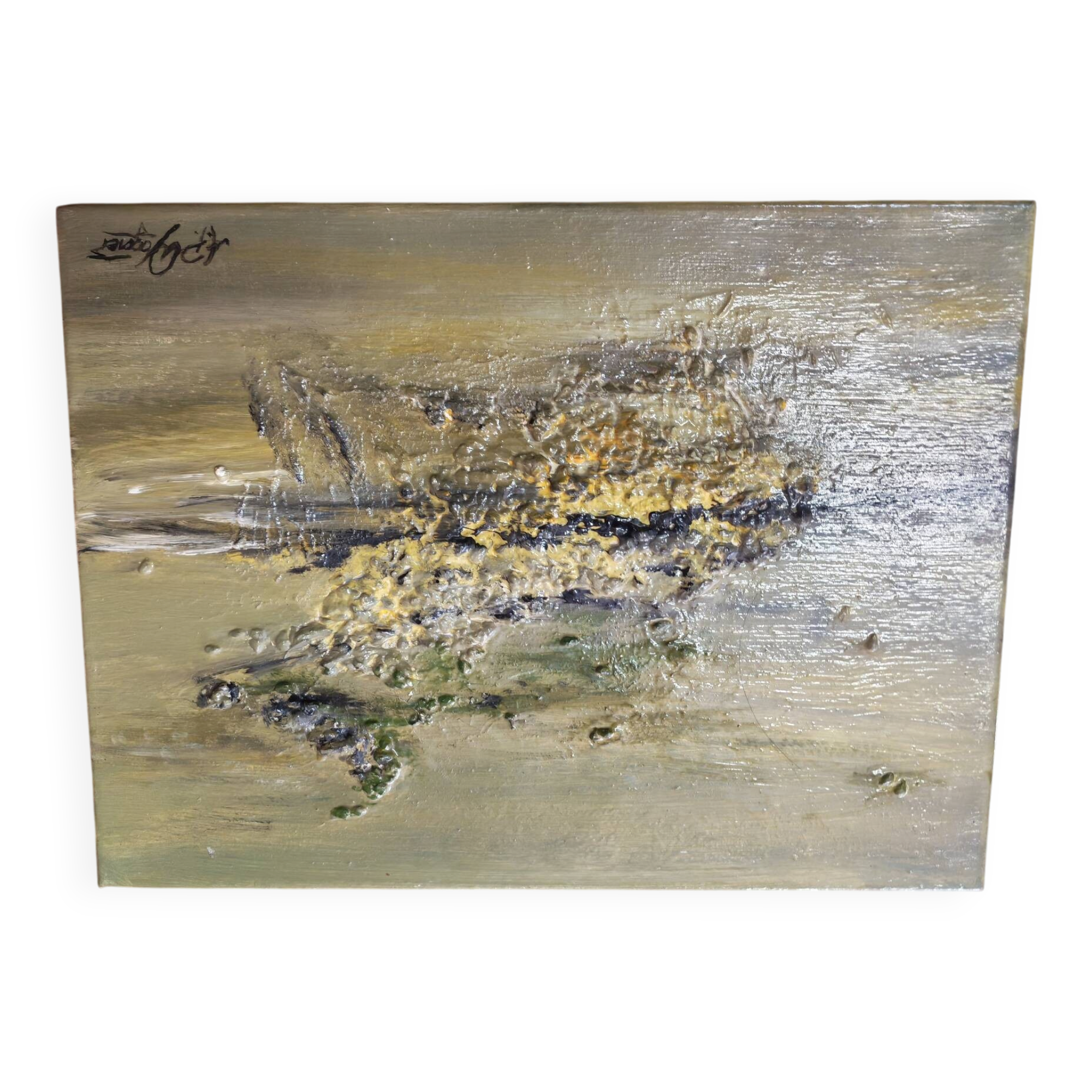 Huile sur toile style abstrait