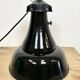 Industrial Black Enamel Bauhaus Pendant Lamp, 1930s