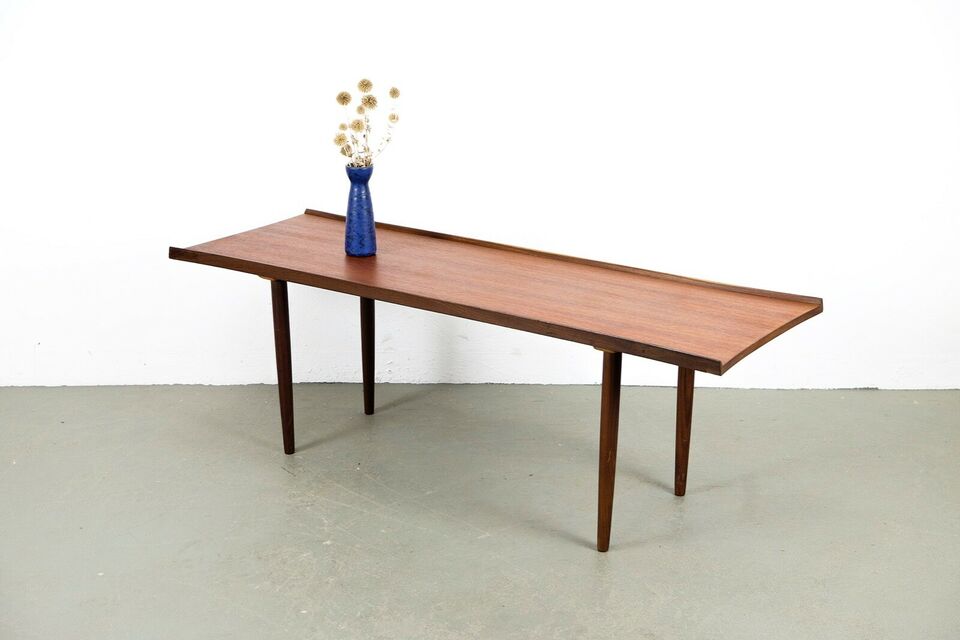 Table basse vintage en teck des années 60
